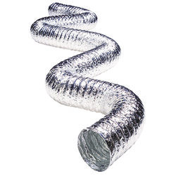 Deflect-O Jordan 300 in. L X 6 in. D Silver/White Aluminum Vent Hose