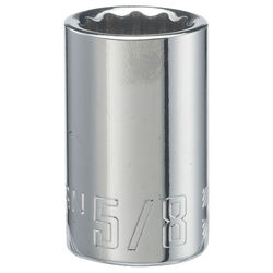 Craftsman 5/8 in. S X 1/2 in. drive S SAE 12 Point Shallow Socket 1 pc