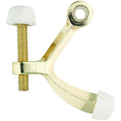 Ace 1.6 in. H Metal Bright Gold Hinge Pin Door Stop Mounts to door and wall