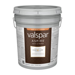 Valspar Aspire Semi-Gloss Basic White Paint and Primer Exterior 5 gal