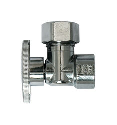 Ace 1/2 in. FIP T X 1/2 in. S Compression/Slip Joint Brass Angle Stop Valve