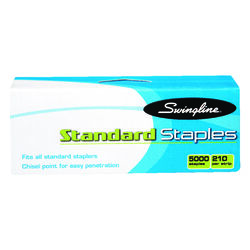 Swingline 1/4 in. L Flat Crown Standard Staples 5000 pk