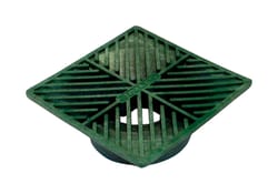 NDS 6 in. Green Square Polyethylene Drain Grate