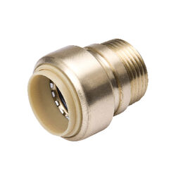 BK Products ProLine 1/2 in. Push T X 1/2 in. D MPT Brass Adapter