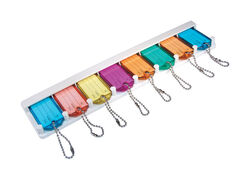 Hillman Metal/Plastic Assorted Labeling/ID Key Holder