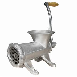 Weston Electroplated Tin Coated Silver Manual speed Meat Grinder