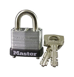 Master Lock 3/4 in. H X 9/16 in. W X 1 in. L Steel Warded Locking Padlock 1 pk