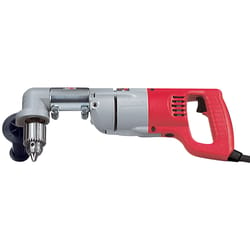 Milwaukee 1/2 in. Keyed Corded Angle Drill Kit 7 amps 750 rpm