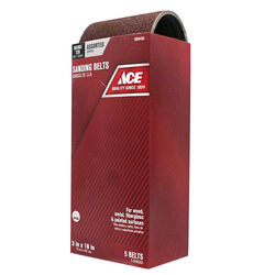 Ace 18 in. L X 3 in. W Aluminum Oxide Sanding Belt Assorted 5 pc