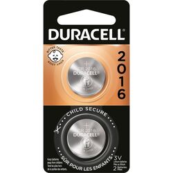 Duracell Lithium DL2016/CR2016 3 V Security and Electronic Battery 2 pk