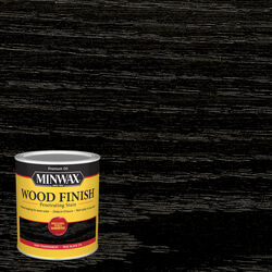 Minwax Semi-Transparent True Black Oil-Based Wood Stain 1 qt