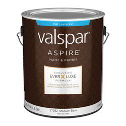 Valspar Aspire Flat Tintable Medium Base Paint and Primer Exterior 1 gal