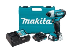 Makita CXT 12 V 1/4 in. Cordless Brushed Impact Driver Kit (Battery & Charger)