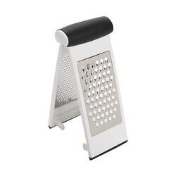 OXO Good Grips 3-1/2 in. W X 9 in. L Silver/White/Black Stainless Steel Grater