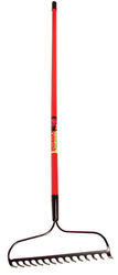 Razor-Back 66.5 in. L X 16 in. W Steel Bow Rake Fiberglass Handle