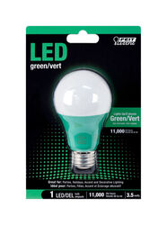 Feit Electric acre A19 E26 (Medium) LED Bulb Green 30 Watt Equivalence 1 pk
