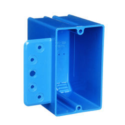 Carlon 3-3/4 in. Rectangle PVC 1 gang Switch Box Blue