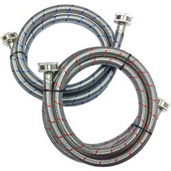 Ace Hardware 3/4 in. Hose Thread T X 3/4 in. D Hose Thread 60 in. Braided Stainless Steel Was