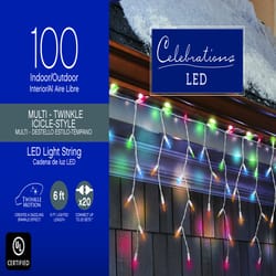 Celebrations LED Mini Multi-color 100 ct String Christmas Lights 5.5 ft.