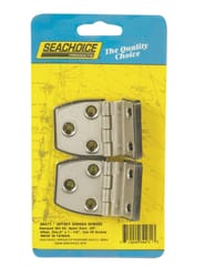 Seachoice Polished Stainless Steel 2-1/4 in. L X 1-1/2 in. W Offset Short Side Hinges 1 pk