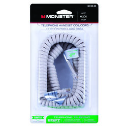 Monster Cable 25 ft. L Almond Telephone Handset Coil Cord