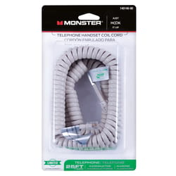 Monster Cable 25 ft. L Almond Telephone Handset Coil Cord