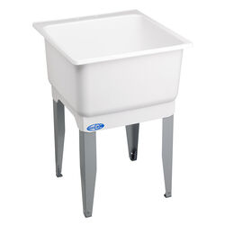 Utilatub 23 in. W X 25 in. D Single Polypropylene Laundry Tub