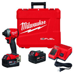 Milwaukee M18 FUEL 18 V 1/4 in. Cordless Brushless Impact Driver Kit (Battery & Charger)