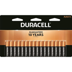 Duracell Coppertop AAA Alkaline Batteries 16 pk Carded