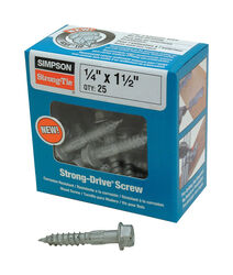 Simpson Strong-Tie Strong-Drive No. 3 S X 1-1/2 in. L Star Hex Head Connector Screw 0.57 lb 25 pk