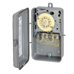 Intermatic Indoor and Outdoor Mechanical Timer Switch 208-277 V Gray