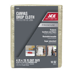 ACE 4 ft. W X 15 ft. L Canvas Drop Cloth 1 pk