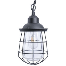 Paradise Lighting Glass/Metal Pendant Hanging Garden Light Black