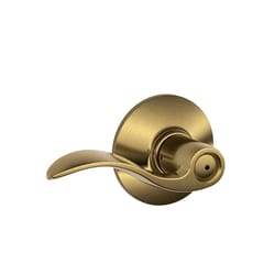 Schlage Accent Antique Brass Brass Privacy Lever 2 Grade Right or Left Handed