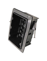 Cantex 3-1/4 in. Rectangle PVC 3 gang Junction Box Gray