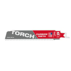 Milwaukee TORCH 6 in. Carbide Thick Metal Reciprocating Saw Blade 7 TPI 1 pk