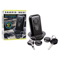 Sharper Image Metal/Plastic Black/Silver Key Finder
