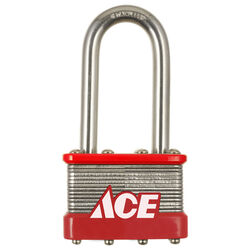 Ace 2 in. H X 1-3/4 in. W Stainless Steel 4-Pin Cylinder Padlock 1 pk