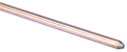 Erico 3/8 in. Copper-Bonded Steel Ground Rod 1 pk