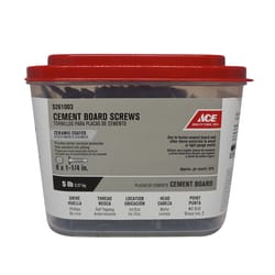 Ace No. 8 S X 1-1/4 in. L Phillips Wafer Head Cement Board Screws 5 lb 870 pk