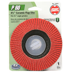 Shopsmith 4-1/2 in. D X 7/8 in. S Ceramic Flap Disc 60 Grit 1 pk