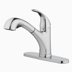 OakBrook Pacifica One Handle Brushed Nickel Pull Out Kitchen Faucet