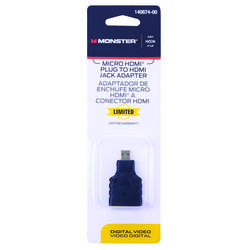 Monster Cable Just Hook It Up HDMI Adapter 1 pk