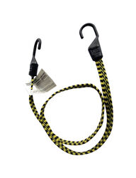 Keeper Black/Yellow Flat Bungee Cord 48 in. L X 0.14 in. T 1 pk