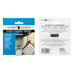 InterDesign Forma 3-1/4 in. L Brushed Nickel Silver Stainless Steel Small Over the Cabinet Hook 1