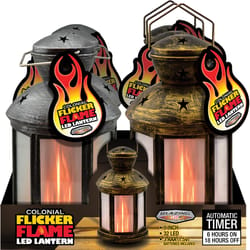 Shawshank LEDz 8.5 in. Plastic Circular Lantern Flameless Lantern Assorted