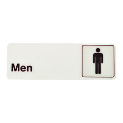 Hy-Ko English White Informational Sign 3 in. H X 9 in. W