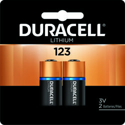 Duracell Lithium 123 3 V Camera Battery DL123AB2PK 2 pk