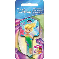 Hillman Disney Fairies House Key Blank 66/97 KW1/KW10 Single For Kwikset and Titan Locks