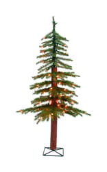 Holiday Bright Lights 3 ft. Slim Incandescent 50 ct Alpine Tree Christmas Tree